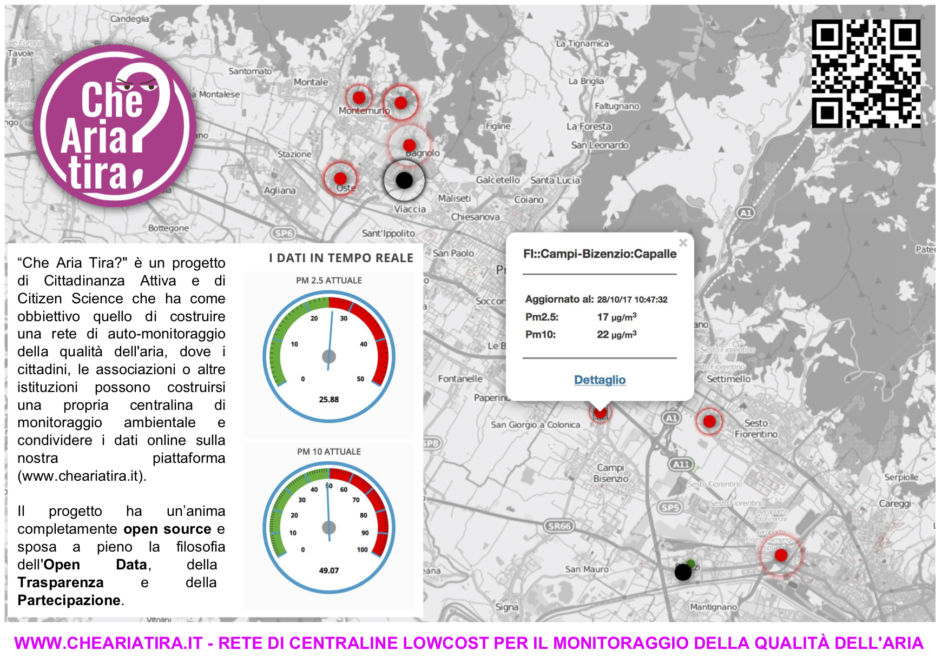 Volantino Che Aria Tira - centraline monitoraggio qualità dell'aria