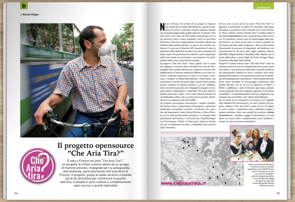 Leggi l'articolo pubblicato sulla rivista "AMBIENTE"