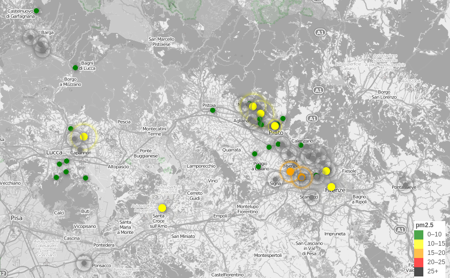 le centraline di Che Aria Tira si espandono in tutta la Toscana (e non solo)