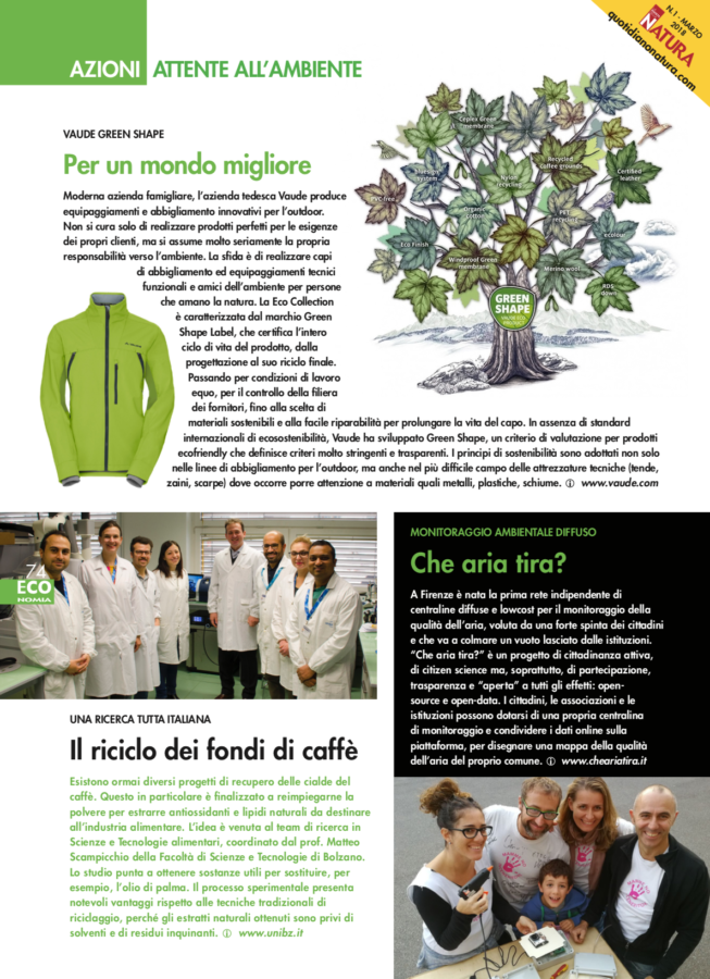 Leggi l'articolo pubblicato su "La rivista della Natura"